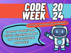 Code Week 2024; Roboter testen in der Stadtbibliothek Itzehoe